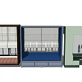 Modern Bay Window 3d model