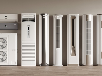 Modern Air Conditioning Vertical Air Conditioning Air Conditioning Hanging Air Conditioning External 3d model