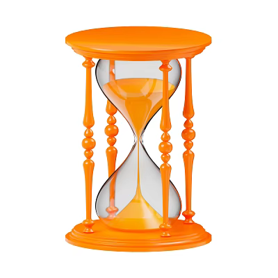 Modern Hourglass Timer Cartoon Hourglass 3d model