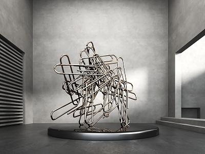 Modern Sculpture Abstract Sculpture Outdoor Sculpture City Sculpture Art Sculpture Metal Sculpture 3d model