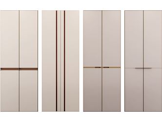 Modern Wardrobe Door Cabinet Door 3d model