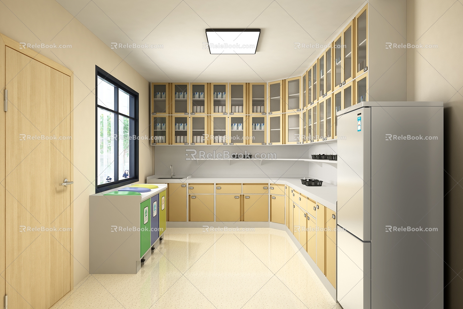 Disposal Room Laboratory Decontamination Room Pharmacy Clinic Laboratory Clinic Clinic Clinic 3d model