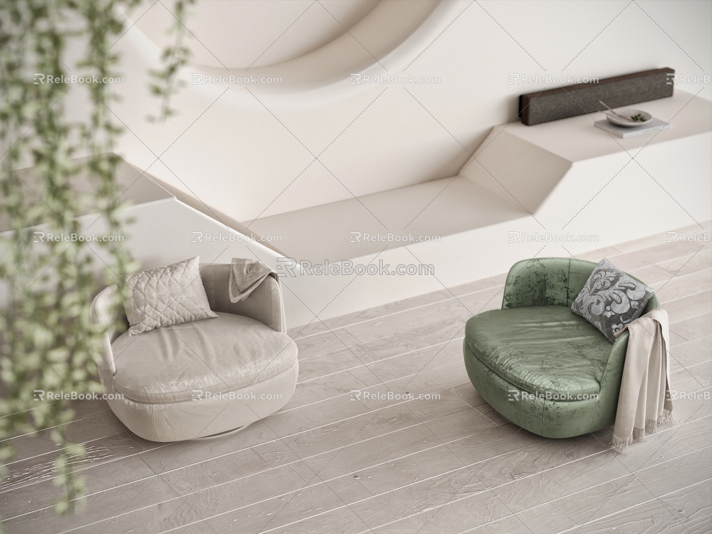 Modern Single Sofa Casual Sofa Casual Recliner 3d model