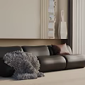 Modern three-seat sofa 3d model