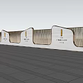 Modern Industry Integration Demonstration School Exterior With White Walls And Colorful Trees