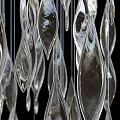 Stunning Modern Crystal Chandelier With Hanging Sparkling Drops For Interior Decor