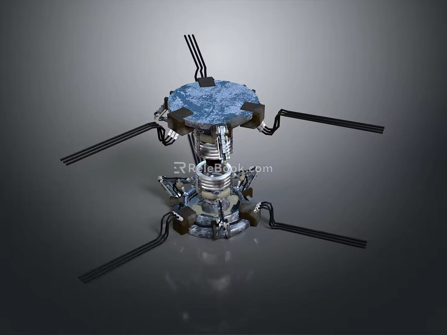 Modern Sci-Fi Nuclear Reactor Sci-Fi Item Sci-Fi Components High-Tech Components 3d model