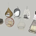 Stylish Hanging Chairs with Various Designs and Cushions for Indoor Outdoor Relaxation