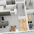 Office Floor Plan Design With Multiple Workstations Meeting Rooms And Lounge Areas