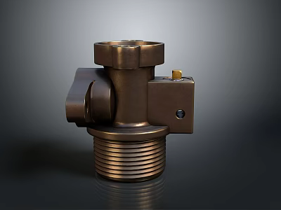 Pipe water pipe valve iron pipe fitting flange tee joint pipe water pipe valve 3d model