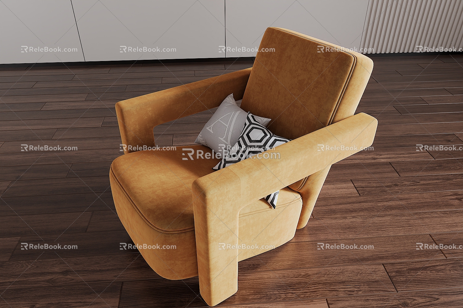 Single sofa 3d model