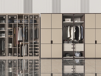 Modern wardrobe 3d model