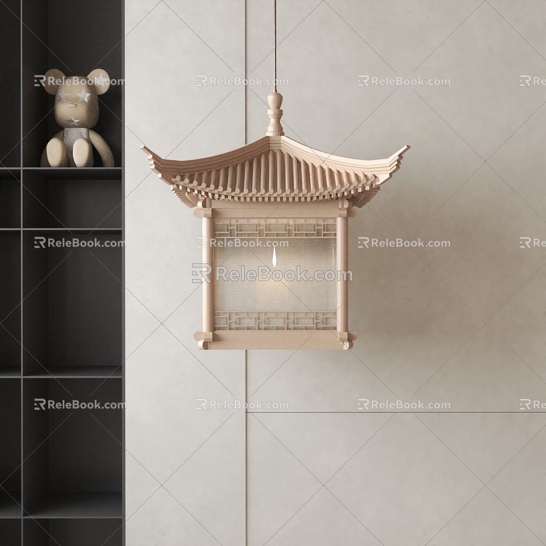 Modern chandelier 3d model