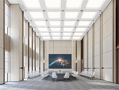 Modern Conference Room 3d model