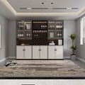Modern Wine Cabinet With Glass Doors White Cabinet Doors Wine Bottles And Glassware In Interior