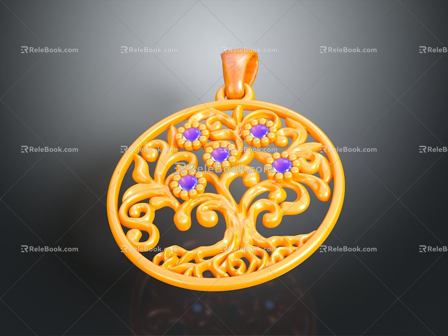 Pendant pendant jewelry jewelry realistic model cartoon model PBR PBR model 3d model