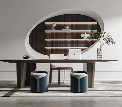 Modern study 3d model