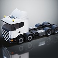 Modern Truck Big Truck Large Transporter 3d model