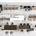 Modern Dining Table Sets With Marble Counter Wooden Tops And Matching Chairs