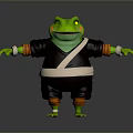 Frog Poison Frog Game Frog Reptile Cold Blooded Animal Reptile 3d model