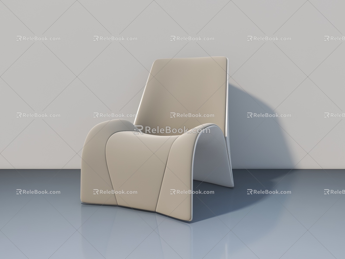 Modern seat stool 3d model