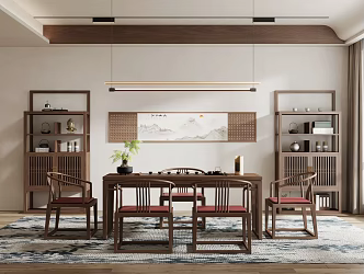 New Chinese Tea Room 3d model
