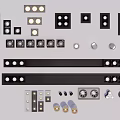 Modern Downlights and Spotlights with Various Designs Sizes and Installation Components for Interior Lighting Design