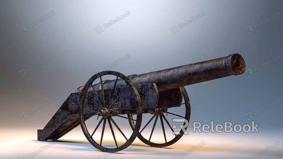 Industrial LOFT Cannon Artillery Ancient Artillery model