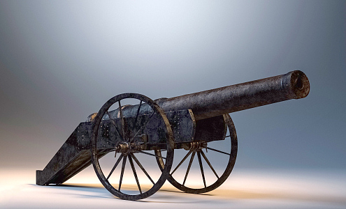 Industrial LOFT Cannon Artillery Ancient Artillery 3d model