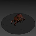 Game Movie Character Mechanical Beetle With Metallic Shell And Sharp Legs