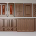 Wooden Wall Paneling With Various Designs And Different Interior Decoration Styles 3d model