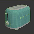 SMEG Blue Electric Toaster With Stylish Retro Design For Kitchen Countertop
