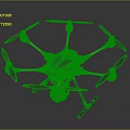 Professional Hexacopter Drone Design With Integrated Camera And Rotor Blades Structure