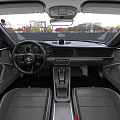 White Sports Car With Sleek Exterior Design Modern Front View And Black Alloy Wheels
