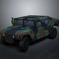 Camouflage Military Vehicle With Tactical Design And Off Road Capabilities