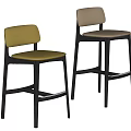 Poliform CURVE Bar Chair Minimalist Bar Chair 3d model