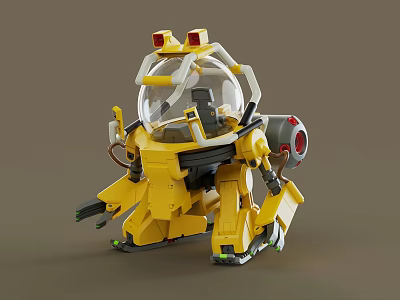 Robot high precision furnishings cartoon 3d model