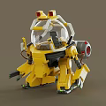 Robot high precision furnishings cartoon 3d model