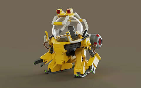 Robot high precision furnishings cartoon 3d model