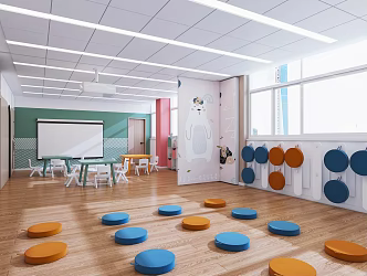 Modern Dance Room 3d model