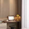Sleek Modern Light Luxury Dresser Set With Built In Ambient Light And Spacious Storage Cabinets