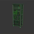 Electronic Equipment Storage Rack With Multiple Drawers And Cable Management