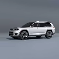 Silver Modern Jeep SUV Exterior Design With Signature Grille And Alloy Wheels