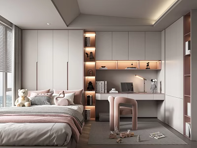 Girls Tatami Bedroom Girls Room Kids Room Tatami Bedroom Second Bedroom Tatami Room 3d model