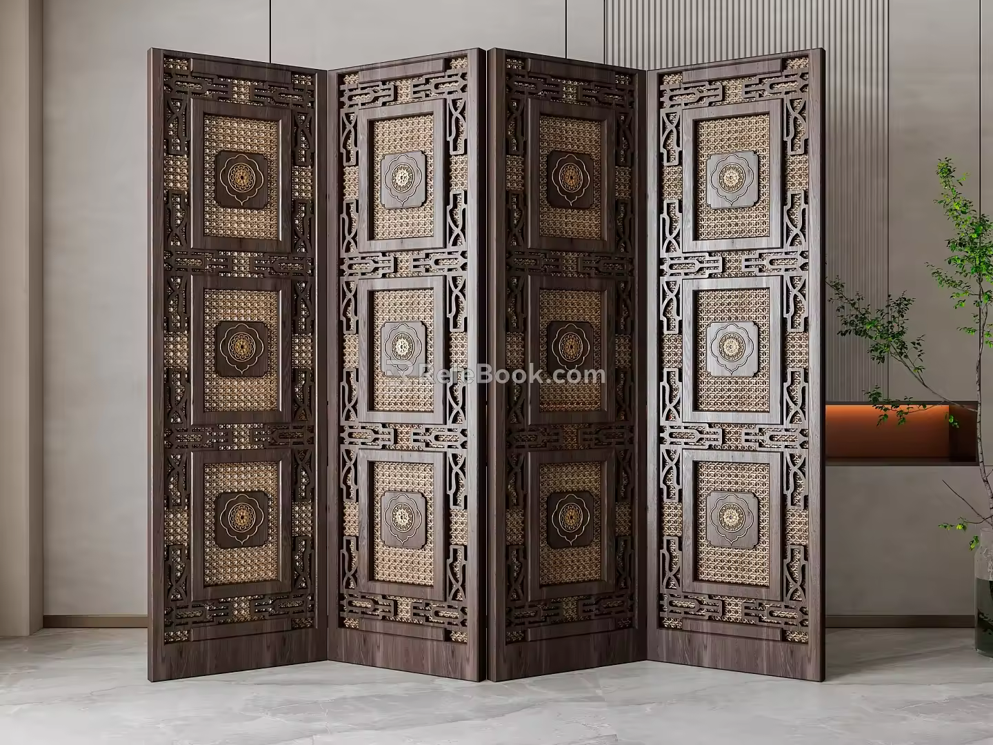 Screen partition 3d model