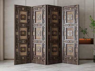 Screen partition 3d model