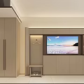 Hotel Room With Minimalist Design White Bedding Beige Walls And Light Colored Flooring