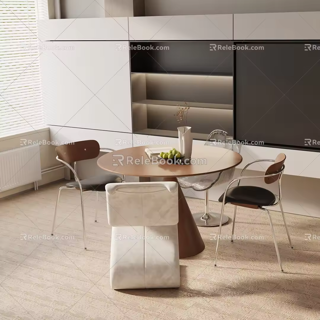 Modern table combination 3d model