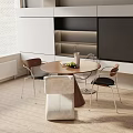 Modern table combination 3d model