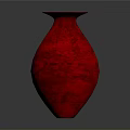 Stylish Red Vase With Intricate Carved Patterns And Sleek Curved Design For Home Decor